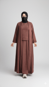 Ensemble trois pièces élégant pour femmes Marron